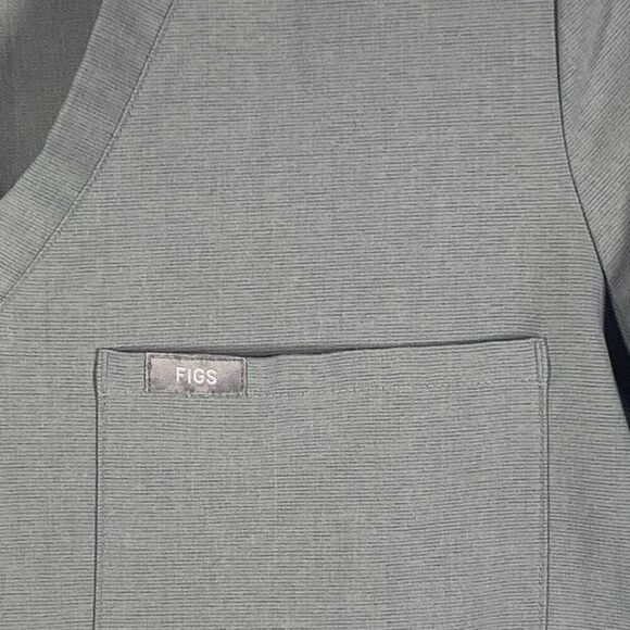 Figs Women's Catarina One-Pocket Scrub Top Gray Size Small - Picture 4 of 8